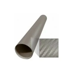 Mauk Auto Kfz Carbonfolie Folie Selbstklebend Silber 1,52 M X 3,0 M