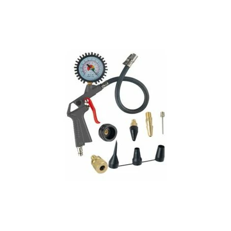 Mauk Kfz Auto Druckluft Koffer Kompressor Reifenfüller Wasserstrahler Adapter Set 8 Bar – Bild 2