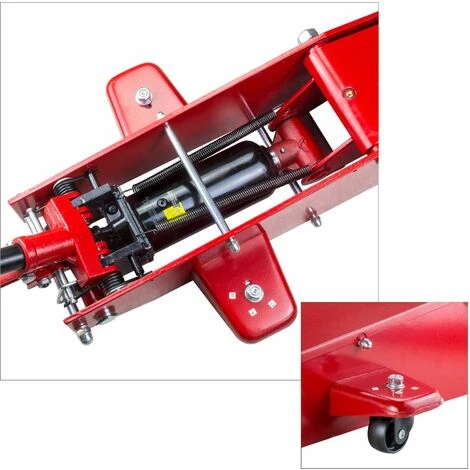DEMA Rangierwagenheber Wagenheber 2 Tonnen Rangierheber Schwere Bauweise Hubhöhe 80cm – Bild 5