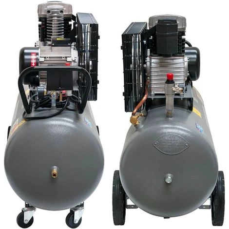 Airpress® ölgeschmierter Druckluft-Kompressor 3 PS 2,2 KW 10 Bar 200 Liter Kessel 400 Volt Großer Kolben-Kompressor HK 425-200 – Bild 4