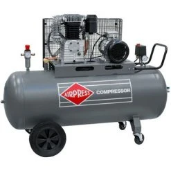 Airpress® ölgeschmierter Druckluft-Kompressor 5,5 PS / 4 KW 11 Bar 270 Liter Kessel 400 Volt) Großer Kolben-Kompressor HK 650-270
