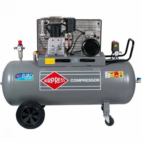 Airpress® ölgeschmierter Druckluft-Kompressor 5,5 PS / 4 KW 11 Bar 270 Liter Kessel 400 Volt) Großer Kolben-Kompressor HK 650-270 – Bild 2