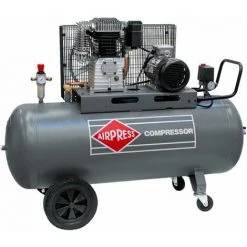 Airpress® Druckluft-Kompressor 5,5 PS 4 KW 11 Bar 270 Liter Kessel 400 Volt Großer ölgeschmierter Kolben-Kompressor HK 700-300