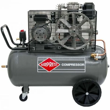 Airpress® Druckluft-Kompressor 3 PS 2,2 KW 10 Bar 100 Liter Kessel Mobiler Kolben-Kompressor 230 Volt HL425-100 – Bild 2
