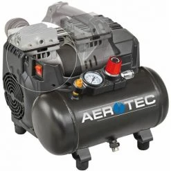 AEROTEC Druckluft Mobil 6 L Kompressor SUPERSIL 6 Ölfrei |8 Bar