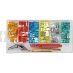 TOYA 92 Tlg KFZ Flachstecksicherungen Standart- Sortiment 5-30 A Prüfer + Zieher