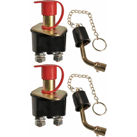 MISO TOOLS 2 Stück Batterie Hauptstromschalter 2 Polig 1000 A 24V