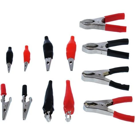 MISO TOOLS 60 Tlg Krokodilklemme + Ladeklemme Batterieklemme Polklemme Ladezange In Einer Kunststoffbox