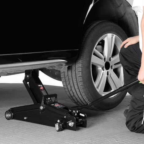 Deuba Reifenwechselset Hydraulischer Wagenheber 3t Inkl. Gummiauflage + Drehmomentschlüssel 6tlg. 1/2" 40-210Nm + Koffer – Bild 2