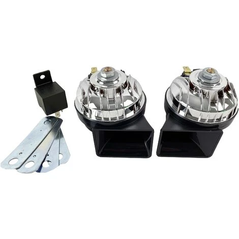 NO-NAME HP Autozubehör 10712 Nostalgie 2-Klang Kompressorfanfare 12 V