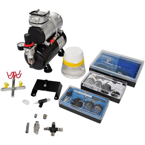 YOUTHUP Airbrush Profi Komplett-Set Mit 3 Pistolen