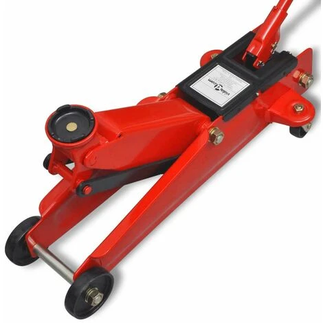 TOPDEAL Hydraulischer Wagenheber Mit Niedriger Aufnahme 3 Tonnen Rot 07773 – Bild 4