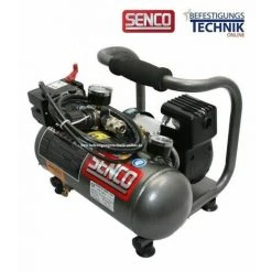 Senco Montage Kompressor PC1010 Leiseläufer 8 Bar 20L/min Abgabeleistung 3,8L Kessel"-"EN10395