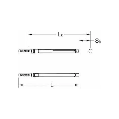 KSTOOLS KS Tools 14x18 Mm Industrie Einsteck-Drehmomentschlüssel, 10-60Nm – Bild 2