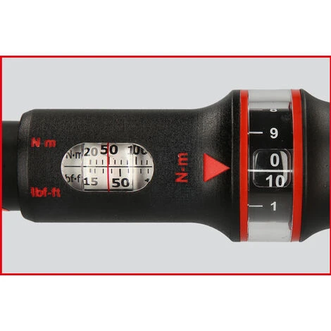 KSTOOLS KS TOOLS 9x12mm ERGOTORQUE®precision Einsteck-Drehmomentschlüssel, 10-50Nm – Bild 2