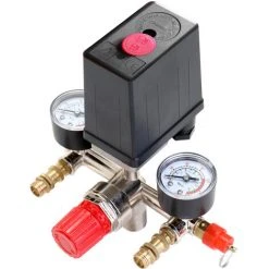 ASUPERMALL 125 PSI 12 Bar Kleiner Luftkompressor Druckschalter Steuerung Einstellbares Regelventil Instrument