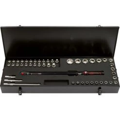 KSTOOLS® KS TOOLS 1/2" ERGOTORQUE®precision Ratschen-Drehmomentschlüssel-Satz, 60-320Nm, 48-tlg