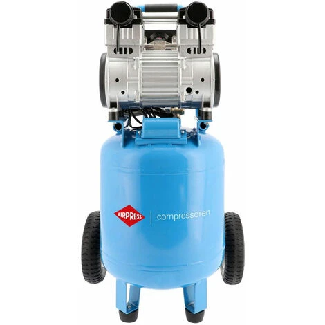 Airpress® 2 PS 1500 Watt Flüster- Druckluftkompressor 38 L Nur 61dB Leise ölfrei Silent-Kompressor – Bild 2