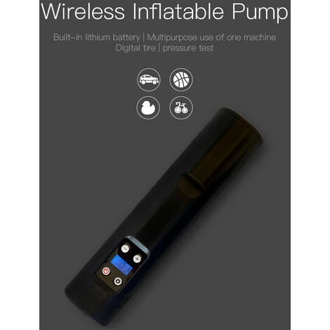 ASUPERMALL 12V Notbeleuchtung Power Bank Aufblasbare Autopumpe Drahtlose Tragbare Aufblasbare Pumpe – Bild 2