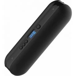 DONTODENT 150PSI Elektrische Luftpumpe Tragbares LED-Licht,Mini-Luftkompressor Aufblasbare Reifenpumpe Mit Licht (Schwarz)