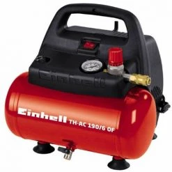 Einhell Kompressor TC-AC 190/6/8 OF 1100 W 6 L Ansaugleistung 185 L / Min 8 Bar ölfrei Standfüße
