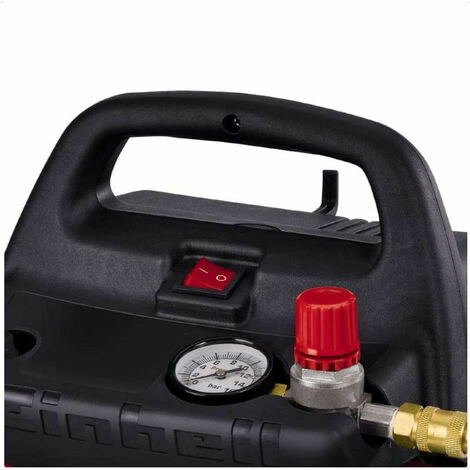 Einhell Kompressor TC-AC 190/6/8 OF 1100 W 6 L Ansaugleistung 185 L / Min 8 Bar ölfrei Standfüße – Bild 3