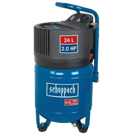 Pack SCHEPPACH Vertikaler Kompressor - 24L - 1500W - HC24V - 15m Schlauch – Bild 2