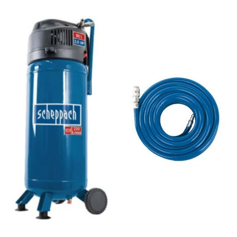 Pack SCHEPPACH Vertikaler Kompressor - 50L - 1500W - HC51V - 15m Schlauch