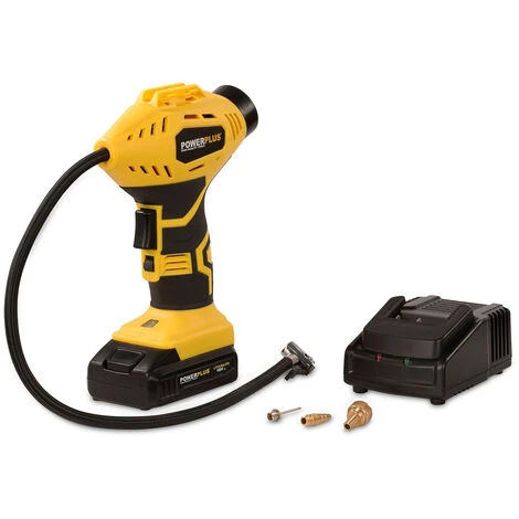 VARO Akku Luftpumpe Reifen Handkompressor Fahrrad Schlauchboot Ball 18V – Bild 2