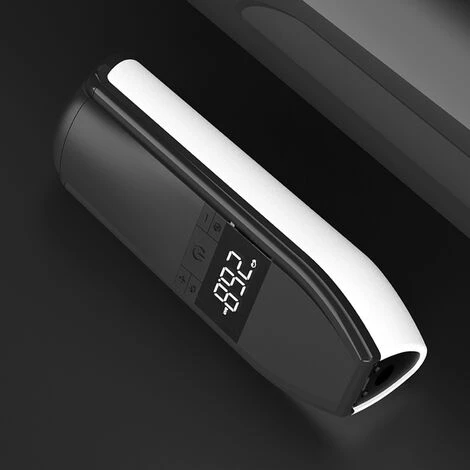 HAPPYSHOPPING Mini-Reifenfüller Tragbarer Luftkompressor Hand-Reifenpumpe 150PSI Für Fahrräder/Motorräder/Autos/Bälle Mit LCD-Anzeige LED-Licht,Weiss