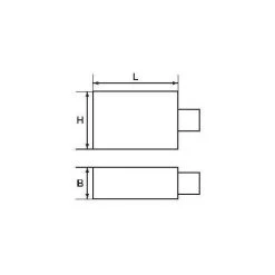 Bahco Vergrößerung & Reduzier-Adapter Rechteck-Steckverbinder, Max. Drehmoment 160 Nm, Gesamtlänge 42 Mm