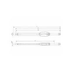 Bahco Mechanischer Verstellbarer Freihanddrehmoment-Klickschlüssel Mit Spigot-Wechselkopf