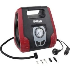 NO-NAME EAL 21076 Kompressor 8.3 Bar 12 V Adapter Zum Betrieb Per Kabel, Analoges Manometer
