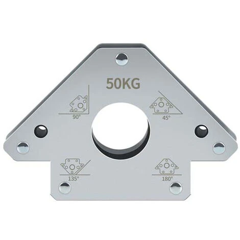 HAPPYSHOPPING 50 Kg Elektroschweißhilfsmittel Magnetisches Schweißpositionierwerkzeug Elektroschweißhalter Rechter Schrägwinkel Multi-Winkel-Fixierer Zum Schweißen Von Rohren Montagehalterung Schweißen 45° 90° 135° 180° Winkel,50kg