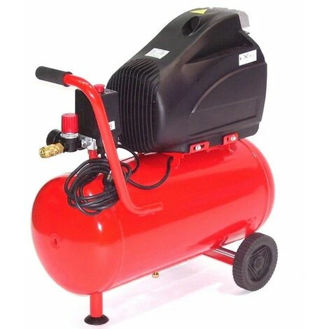 APEX Werkstattkompressor Druckluftkompressor 2500 2PS Kompressor 24L Kolbenkompressor – Bild 2