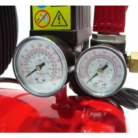 APEX Werkstattkompressor Druckluftkompressor 2500 2PS Kompressor 24L Kolbenkompressor – Bild 5