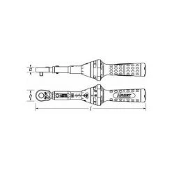 Hazet Drehmoment-Schlüssel, Nm Min-max: 2.525 Nm, Toleranz: 3%, Sechskant Hohl 6,3 (1/4)