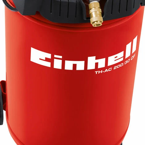 Einhell Kompressor TH-AC 200/30 OF 30 L Ansaugleistung 200 L/min 8 Bar ölfrei Drucklufterzeuger – Bild 4