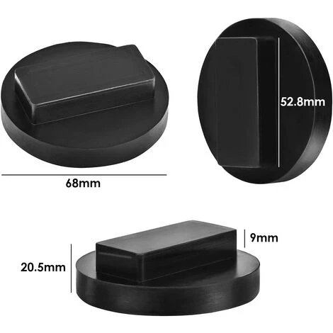 QERSTA Hebezubehör, 5-teiliges Wagenheberpolster Gummiheberblockpolster Schützen Den Unterboden Beim Anheben Des Autos – Bild 2