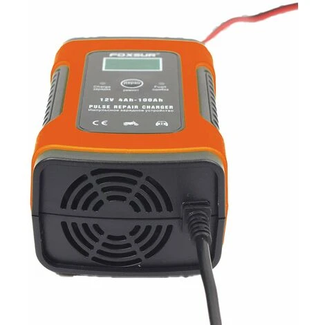XICHAO - 12V Auto Motorrad Smart Battery Automatisches Ladegerät LCD Display Smart Pulse Repair Charger – Bild 4