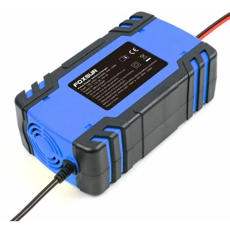 LIFCAUSAL FOXSUR 12V 24V Impuls-Reparatur-Ladegerät Mit LCD-Display Motorrad- Und Autobatterie-Ladegerät AGM GEL WET Blei-Säure-Batterie-Ladegerät – Bild 3