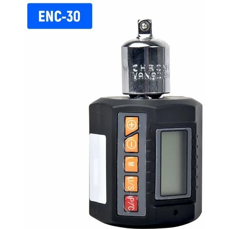 LIFCAUSAL Digitaler Drehmomentadapter Elektronischer Drehmomentmesser Mit LCD-Display Drehmoment In Nm, Kg-Cm, Ft-Lb, In-Lb Drehmomentschlüsselbereich 3–30 Nm