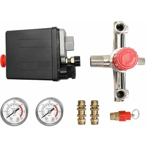 LIFCAUSAL 125 PSI 12 Bar Kleiner Luftkompressor Druckschalter Steuerung Einstellbares Regelventil Instrument – Bild 4