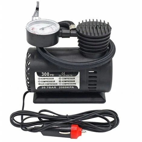 LIFCAUSAL Neue Tragbare Mini 300 Psi 12 V Auto-Luftpumpe Auto Mini Elektrische Reifenpumpe Für Notfälle Autoreifen Aufpumpen – Bild 2