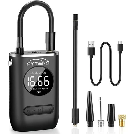 BENOBBY KIDS Elektrische Luftpumpe 2021 Die Neueste Digitale Elektrische Mini-Luftpumpe Mit 150 PSI, Batteriekompressor, Autoreifen-Luftpumpe, Geeignet F��r Autos, Motorr?der, Fahrr?der, B?lle