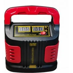 DONTODENT 12V / 24V Batterieladegerät, Tragbares Intelligentes Batterieladegerät Für Auto, Motorrad, Auto, ATV, LKW, Erhaltungsladegerät Mit LCD-Touchscreen