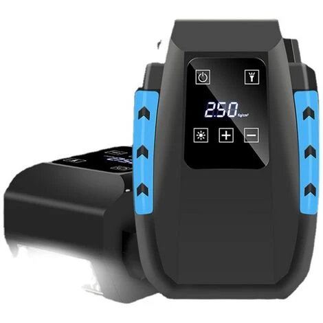 GESCHENKE 12V Tragbarer Luftkompressor, 12V 120W Tragbarer Digitaler Autoluftkompressor Autoreifenfüller, Elektrischer Digitaler Luftkompressor Mit LED-Licht, 3M Kabel Für Autofahrrad