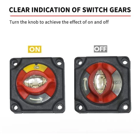 SUPERSELLER Autobatterie-Trennschalter, Hochstrom-Gesamtschalter, Yacht-LKW-Anti-Leckage-Schalter 12V24V – Bild 3
