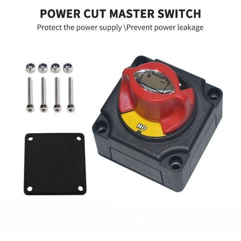SUPERSELLER Autobatterie-Trennschalter, Hochstrom-Gesamtschalter, Yacht-LKW-Anti-Leckage-Schalter 12V24V – Bild 4