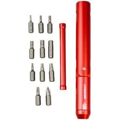 LIFCAUSAL Fahrrad-Drehmomentschlüssel, Tragbar, Radfahren, Drehmomentschlüssel, Multifunktional, Fahrrad-Reparaturwerkzeug, MTB, Rennrad, Werkzeug-Kits, Rot